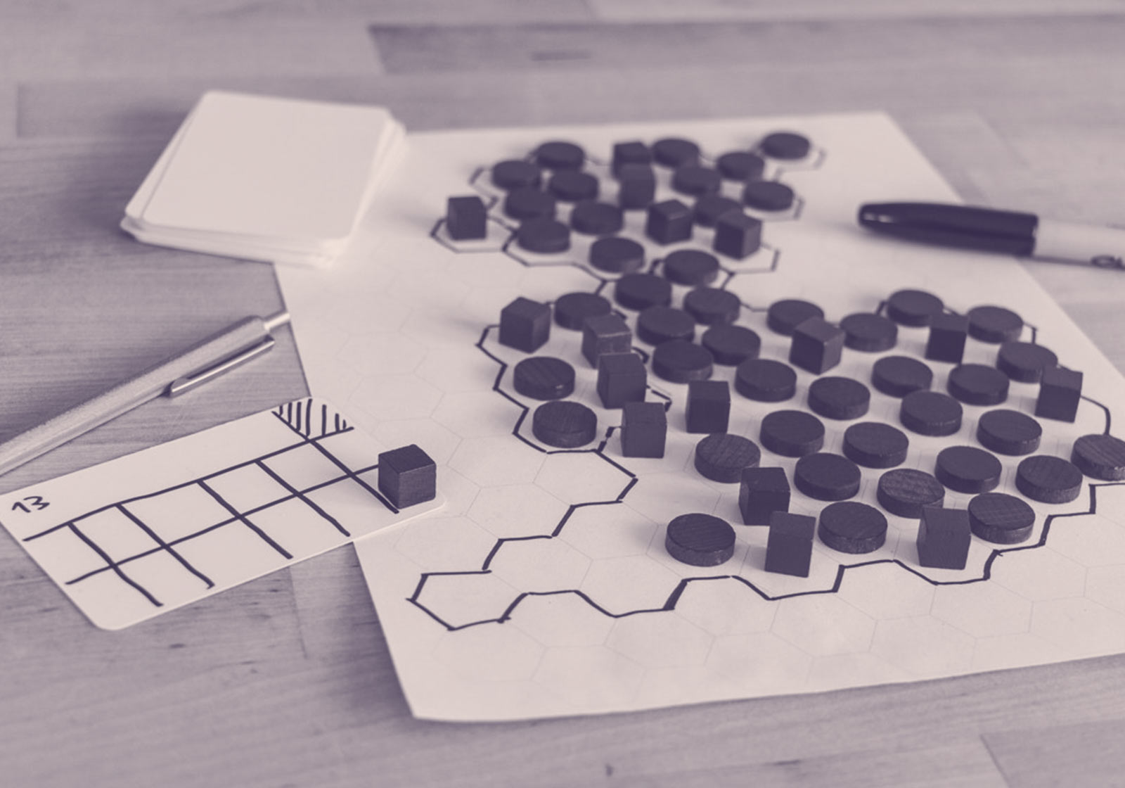 A board game prototype